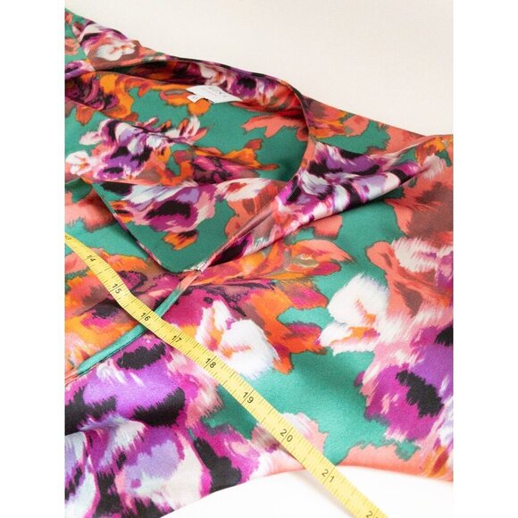 Misa Los Angeles XS Floral Ruffle Mini Dress Amalya Multicolor Made In USA - Picture 9 of 11